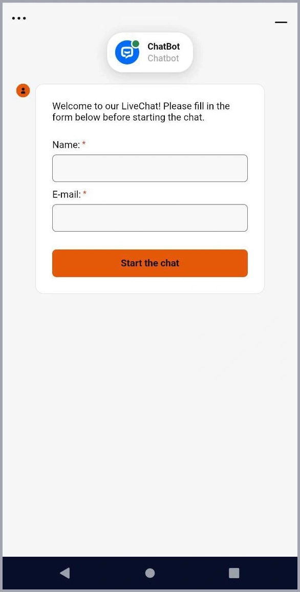 24/7 support via live chat at NineCasino